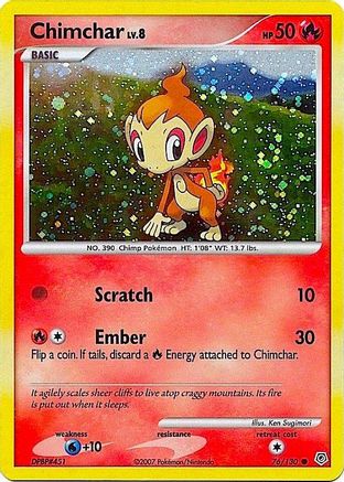 Chimchar (Cosmos Holo) 076/130 - Holofoil Miscellaneous Cards & Products - Promo