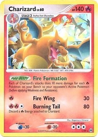 Charizard (Cracked Ice Holo) 001/99 - Holofoil Miscellaneous Cards & Products - Promo
