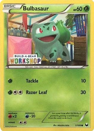 Bulbasaur (Build-A-Bear Workshop Exclusive) 001/108 Miscellaneous Cards & Products - Promo