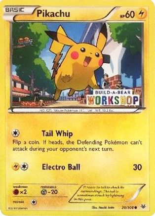 Pikachu (Build-A-Bear Workshop Exclusive) 020/108 Miscellaneous Cards & Products - Promo