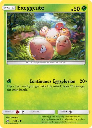 Exeggcute 001 - Reverse Holofoil SM Ultra Prism - Common