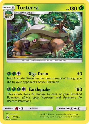 Torterra 009 - Holofoil SM Ultra Prism - Holo Rare