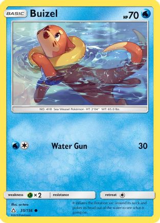 Buizel 035 - Reverse Holofoil SM Ultra Prism - Common