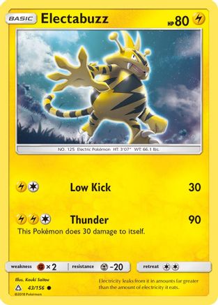 Electabuzz 043 - Reverse Holofoil SM Ultra Prism - Common