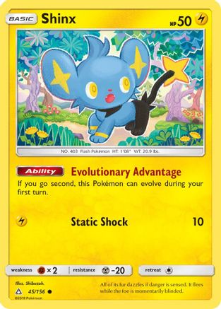 Shinx (45) (45) 045 - Reverse Holofoil SM Ultra Prism - Common