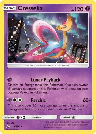 Cresselia 059 - Reverse Holofoil SM Ultra Prism - Holo Rare