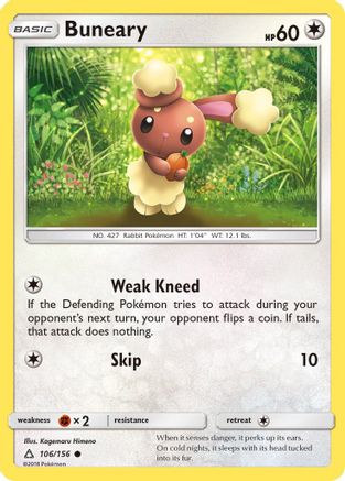 Buneary 106 - Reverse Holofoil SM Ultra Prism - Common