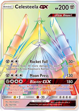Celesteela GX (Secret Rare) - Holofoil SM Ultra Prism - Secret Rare