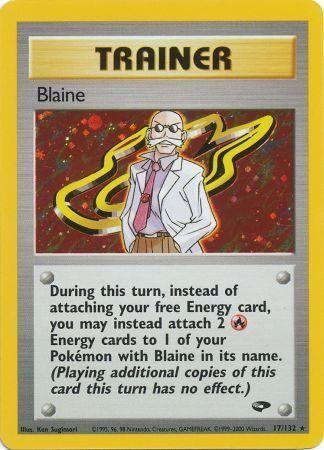 Blaine (17)/132 - Unlimited Holofoil Gym Challenge - Holo Rare