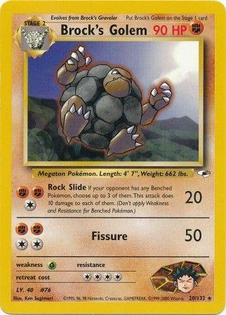 Brock's Golem 020 - Unlimited Gym Heroes - Rare