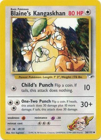 Blaine's Kangaskhan 036 - Unlimited Gym Heroes - Uncommon