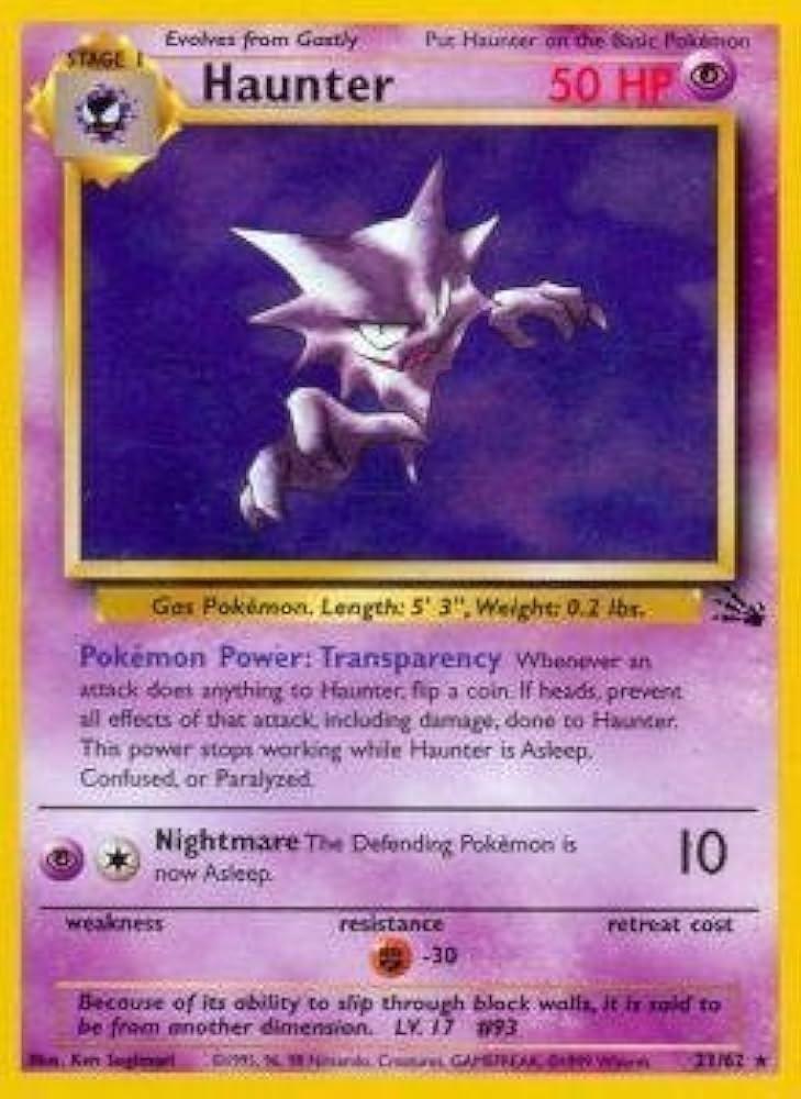 Haunter (21) (21) 021 - Unlimited Fossil - Rare