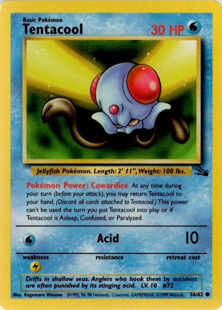 Tentacool 056 - Unlimited Fossil - Common
