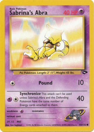 Sabrina's Abra (93) (93) 093 - Unlimited Gym Challenge - Common