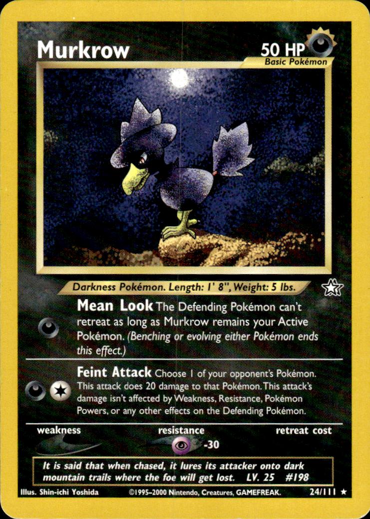 Murkrow 024 - Unlimited Neo Genesis - Rare