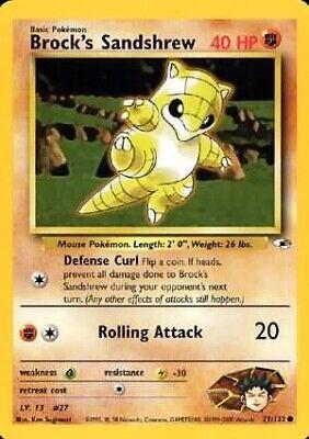 Brock's Sandshrew (71) (71) 071 - Unlimited Gym Heroes - Common
