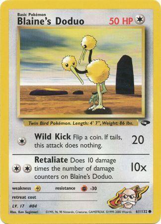Blaine's Doduo 061 - Unlimited Gym Challenge - Common