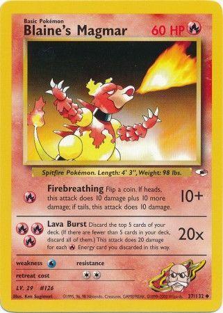 Blaine's Magmar 037 - Unlimited Gym Heroes - Uncommon