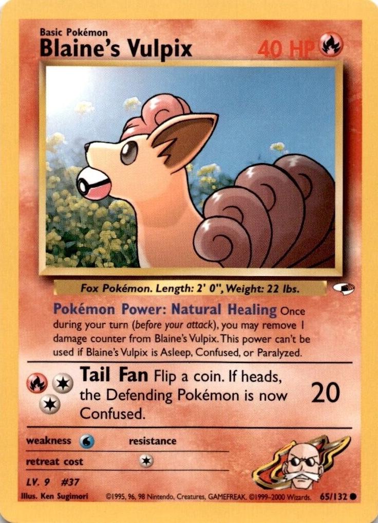 Blaine's Vulpix 065 - Unlimited Gym Heroes - Common