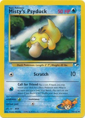Misty's Psyduck 054 - Unlimited Gym Heroes - Uncommon