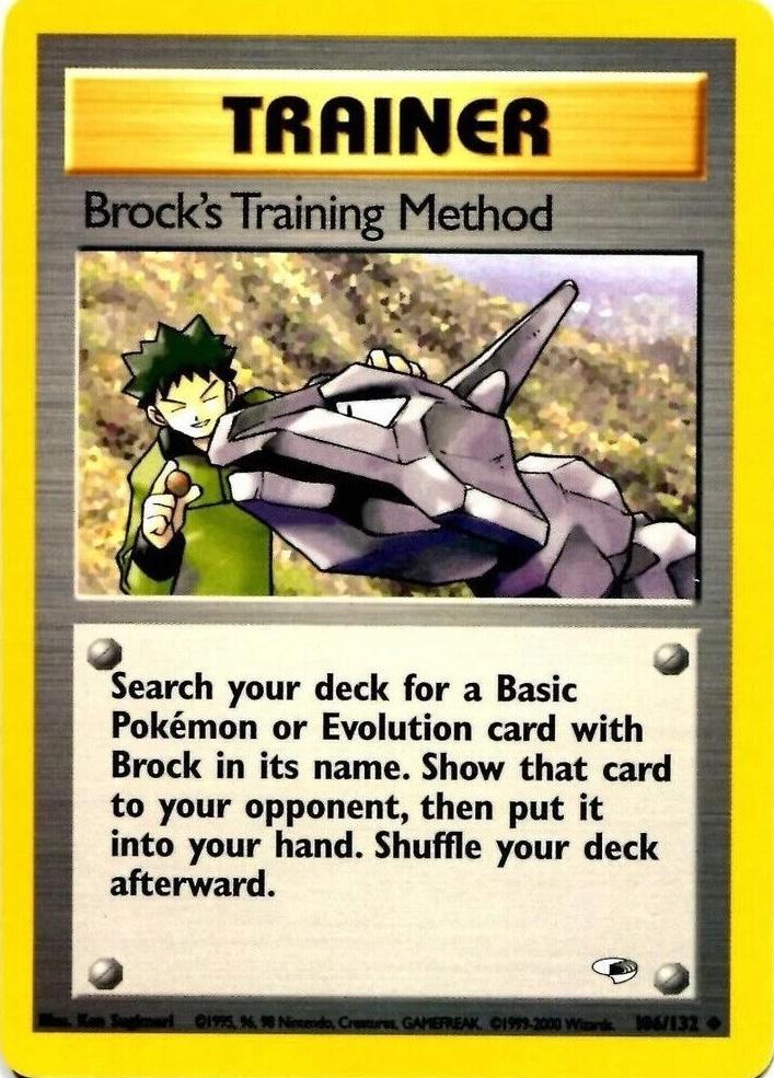 Brock's Training Method 106 - Unlimited Gym Heroes - Uncommon