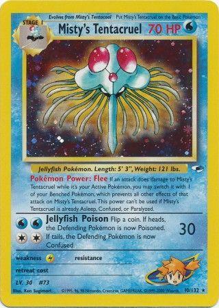 Misty's Tentacruel 010 - Unlimited Holofoil Gym Heroes - Holo Rare