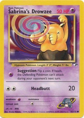 Sabrina's Drowzee 092 - Unlimited Gym Heroes - Common