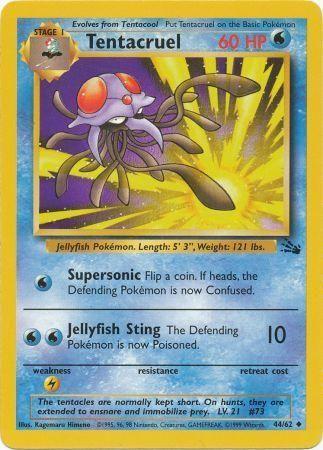 Tentacruel 044 - Unlimited Fossil - Uncommon