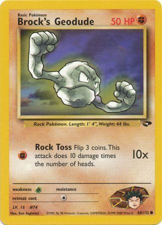 Brock's Geodude 068 - Unlimited Gym Challenge - Common