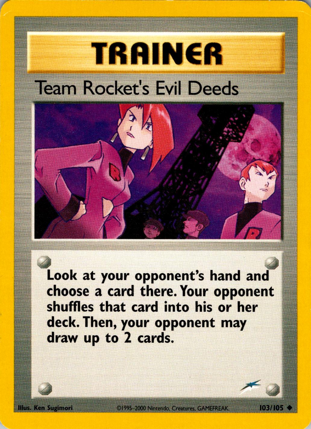 Team Rocket's Evil Deeds - Unlimited Neo Destiny - Uncommon