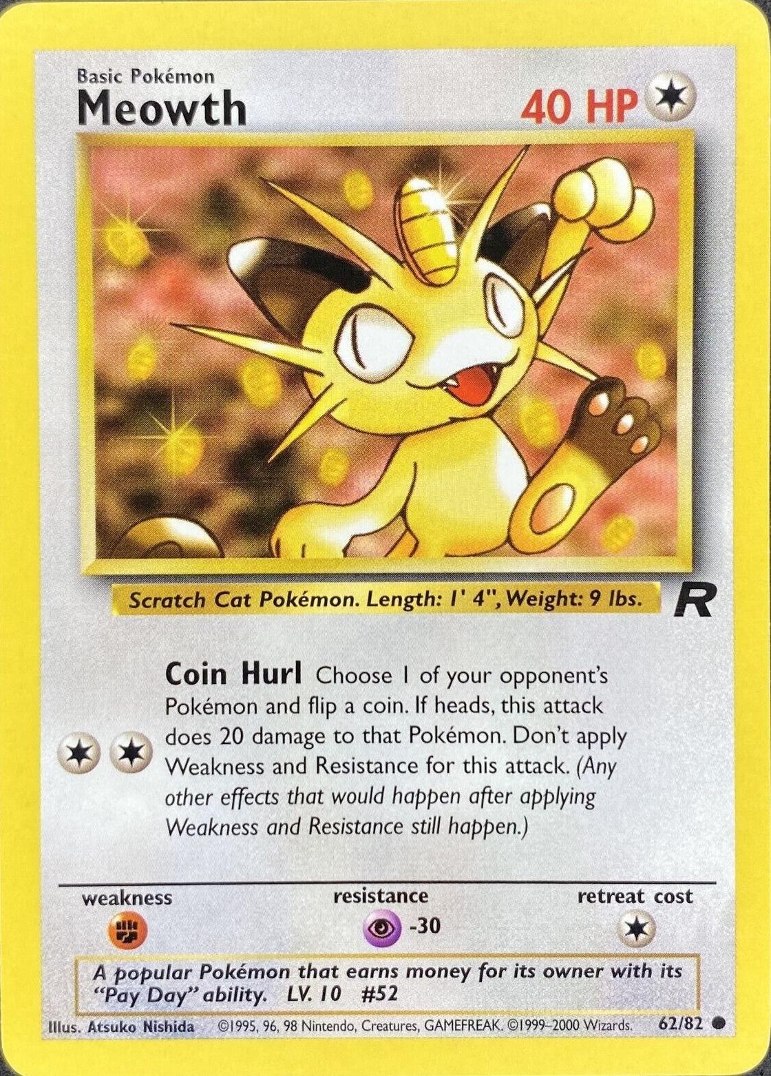 Meowth 062 - Unlimited Team Rocket - Common