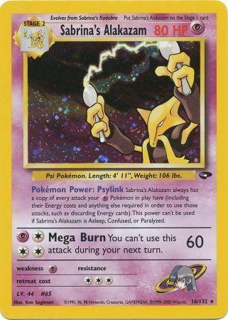Sabrina's Alakazam 016 - Unlimited Holofoil Gym Challenge - Holo Rare