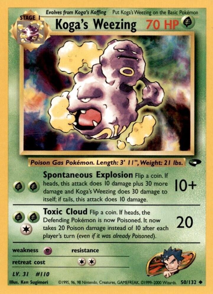 Koga's Weezing 050 - Unlimited Gym Challenge - Uncommon