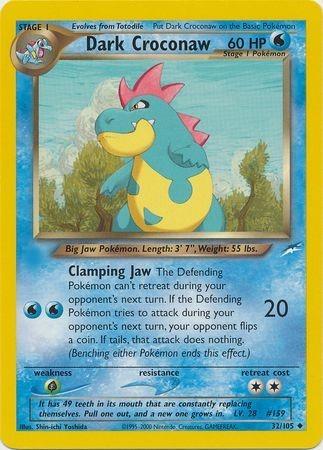 Dark Croconaw 032/105 - Unlimited Neo Destiny - Uncommon