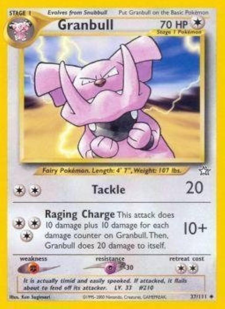 Granbull 037 - Unlimited Neo Genesis - Uncommon