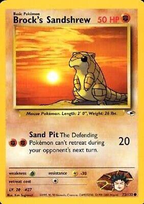 Brock's Sandshrew (72) (72) 072 - Unlimited Gym Heroes - Common