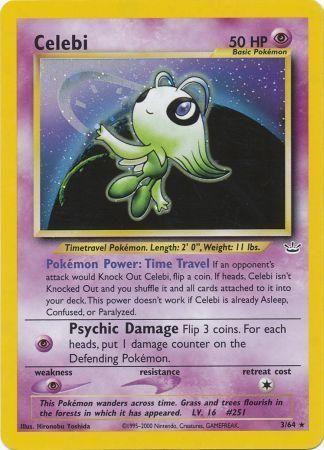 Celebi (3) - Unlimited Holofoil Neo Revelation - Holo Rare