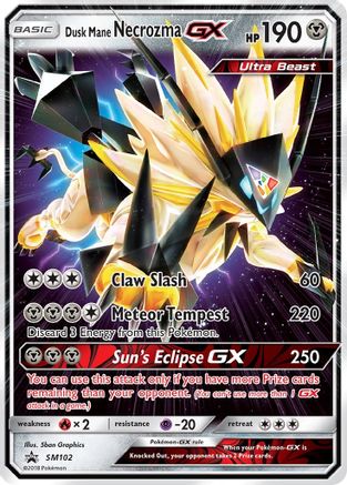 Dusk Mane Necrozma GX SM102 - Holofoil SM Promos - Promo