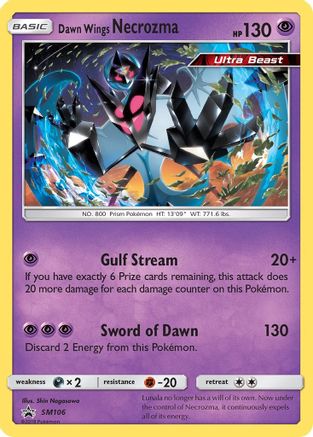 Dawn Wings Necrozma - SM106 - Holofoil SM Promos - Promo
