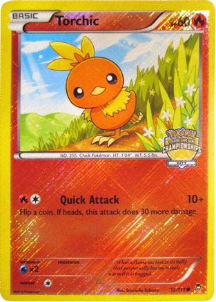 Torchic (City Championships) 012/111 - Reverse Holofoil League & Championship Cards - Promo