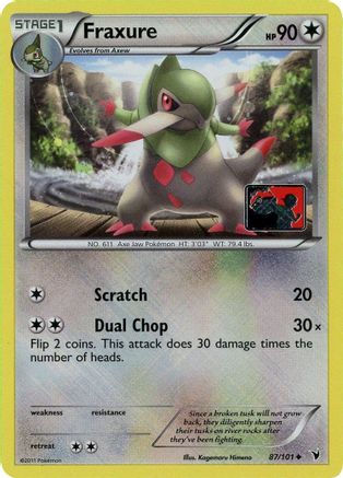 Fraxure (League Promo) 087/101 - Reverse Holofoil League & Championship Cards - Promo
