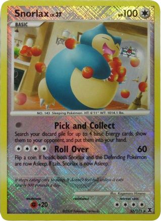 Snorlax (League Promo) 033/111 - Reverse Holofoil League & Championship Cards - Promo