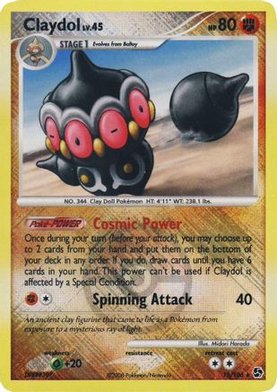 Claydol (League Promo) 015/106 - Reverse Holofoil League & Championship Cards - Promo