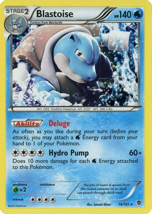 Blastoise - 16/101 (Cosmos Holo)/101 - Holofoil Blister Exclusives - Promo
