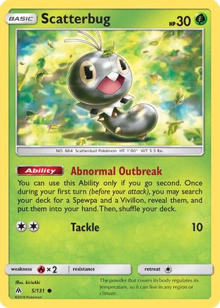 Scatterbug (5)/131 SM Forbidden Light - Common