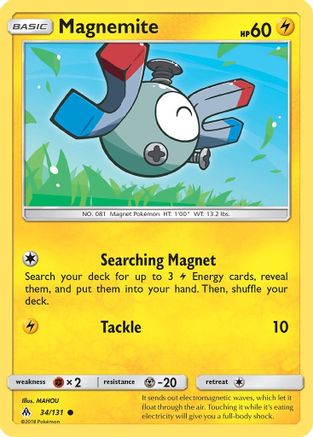 Magnemite 034 - Reverse Holofoil SM Forbidden Light - Common