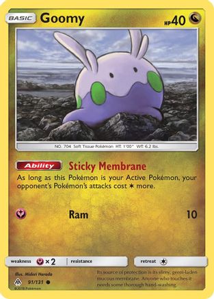 Goomy (91) (91) 091 - Reverse Holofoil SM Forbidden Light - Common
