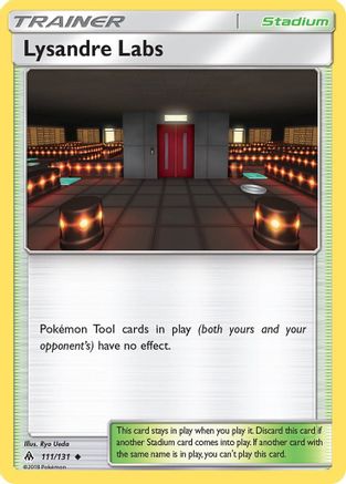 Lysandre Labs 111 - Reverse Holofoil SM Forbidden Light - Uncommon