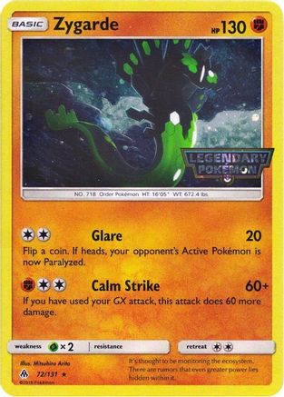 Zygarde (Cosmos Holo) 072/131 - Holofoil Miscellaneous Cards & Products - Promo