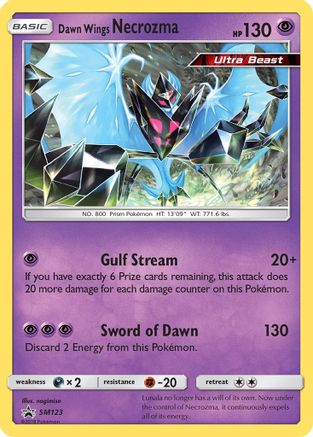 Dawn Wings Necrozma - SM123 - Holofoil SM Promos - Promo
